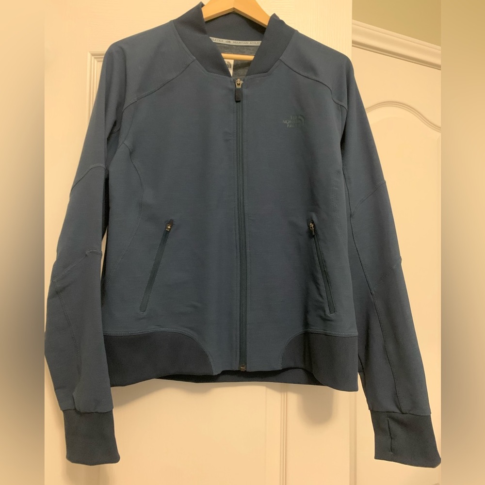 North Face Mountain Athletics Teal Full Zip Up Jacket Size XL